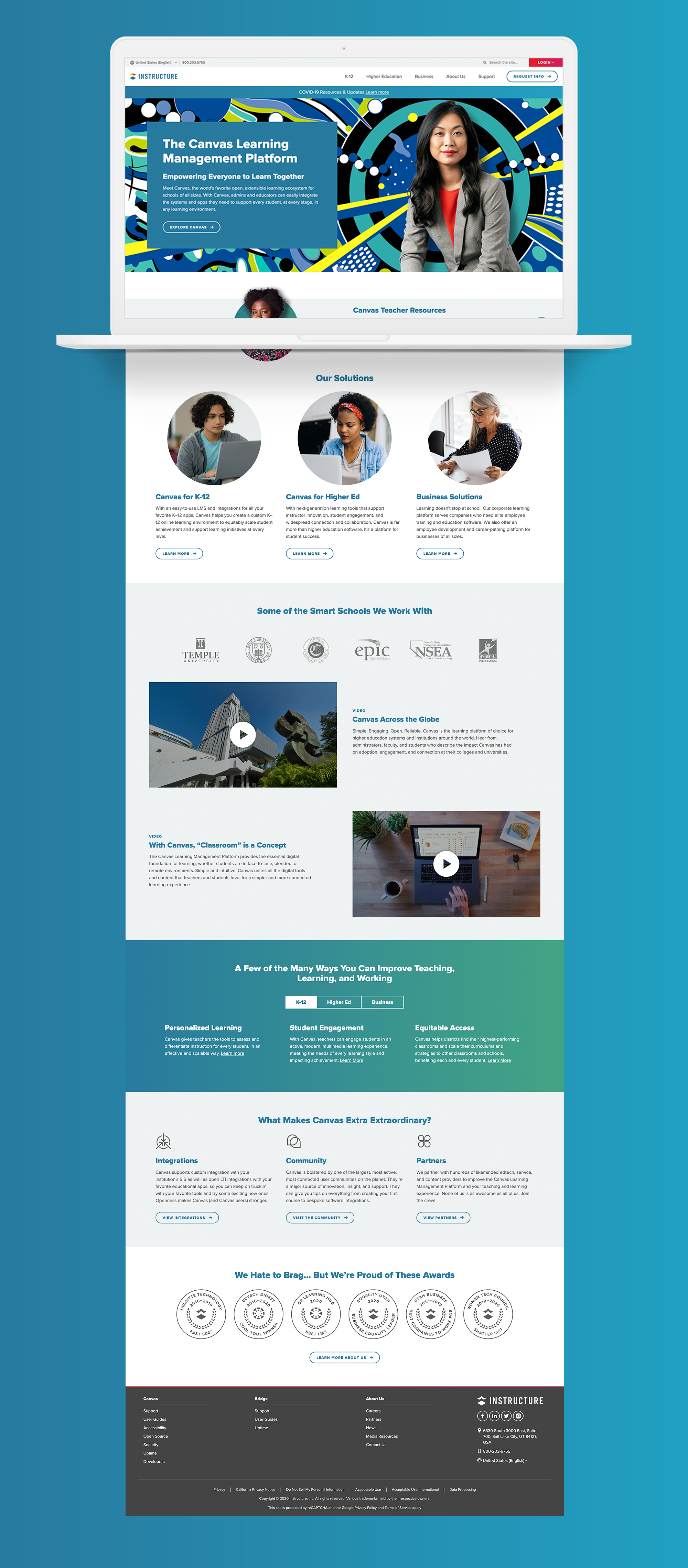 Instructure Website Homepage