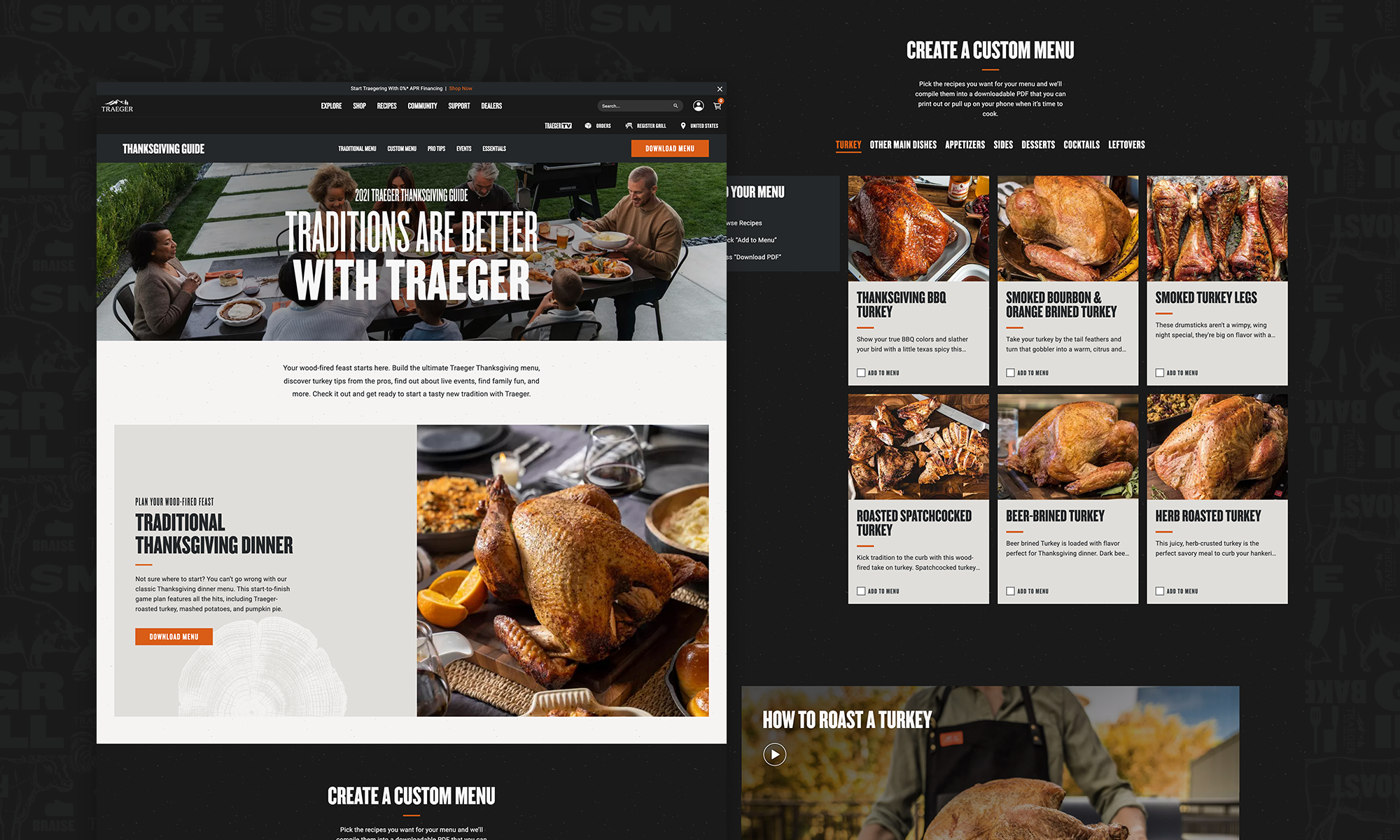 Traeger Thanksgiving Design